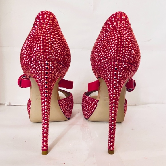 ❌SOLD❌Valentino MICROSTUD 120 Pink Strass Mary Jane Heel - Picture 5 of 8